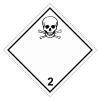 Знак опасного груза. Класс 2.2. Токсичные газы